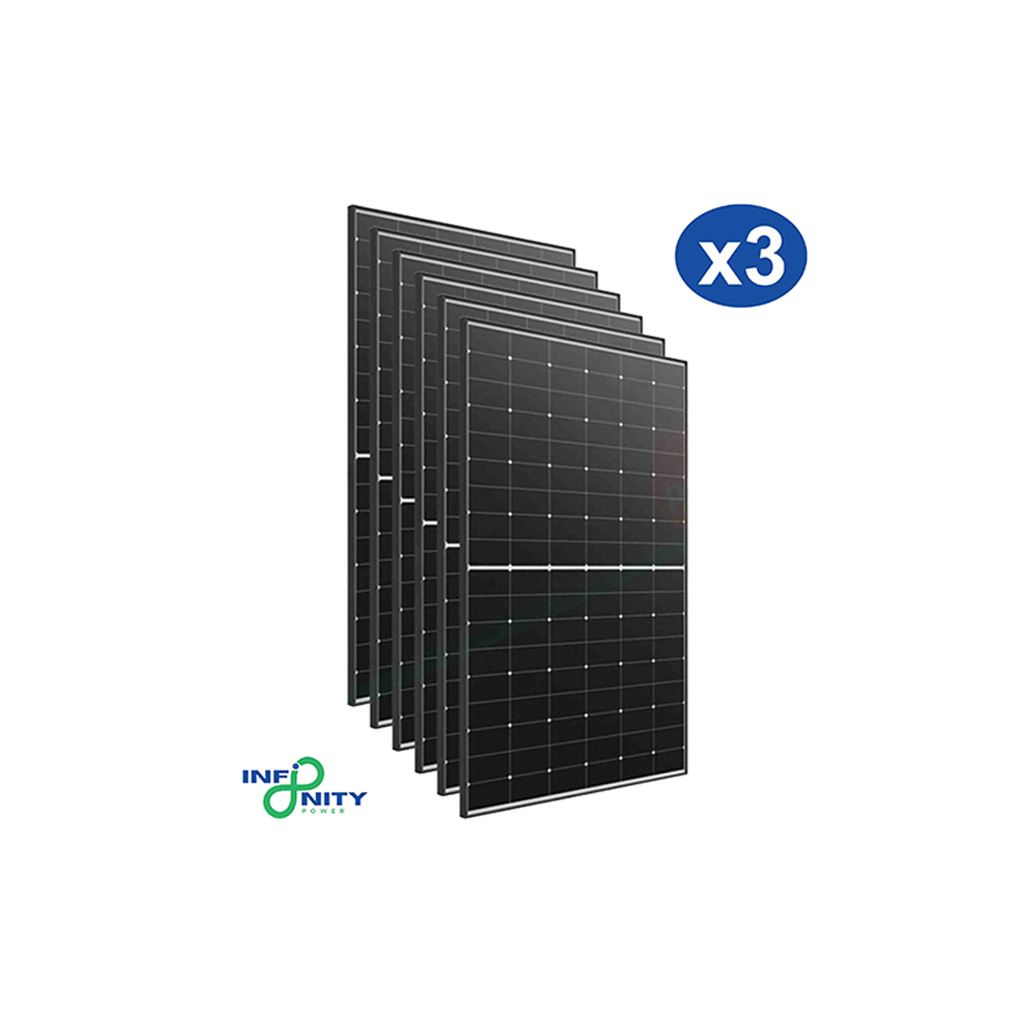 Set 3 moduli fotovoltaici longi solar 430w hi-mo 6m explorer lr5-54hth-430m