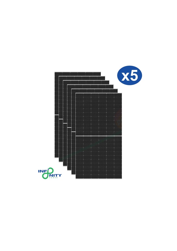 Set 5 moduli fotovoltaici longi solar 410w  hi-mo 5m lr5-54hih-410m