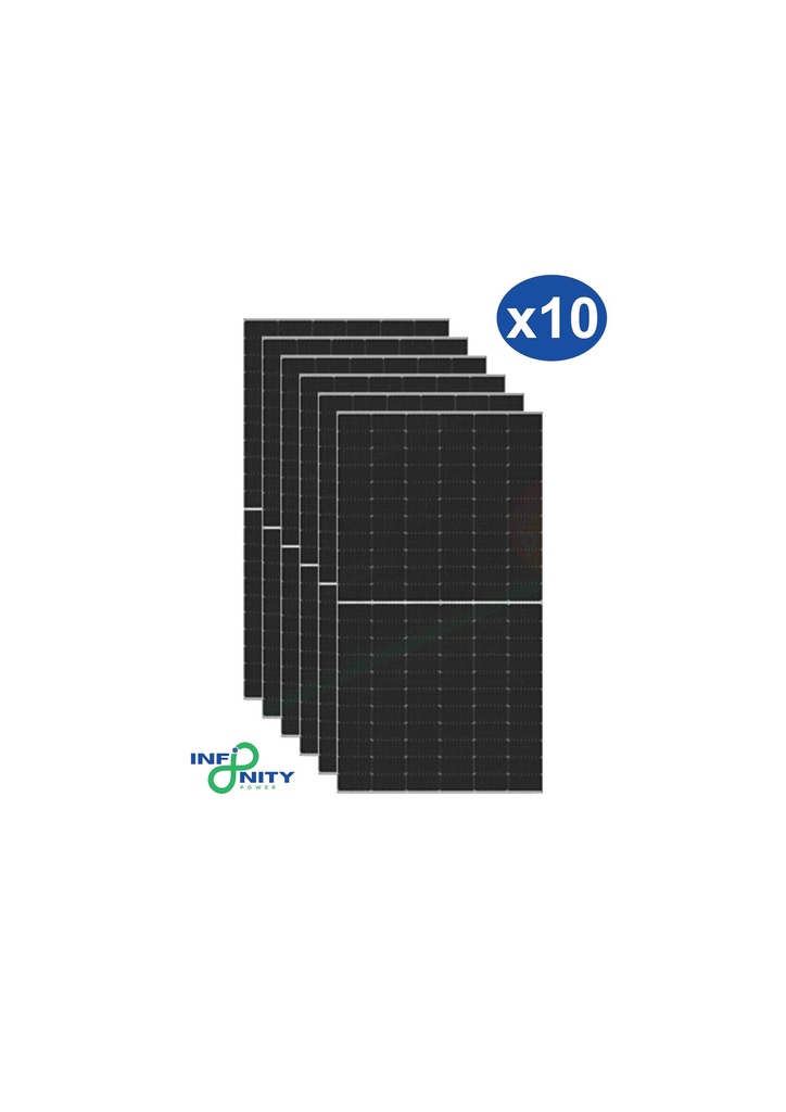 Set 10 moduli fotovoltaici longi solar 410w hi-mo 5m lr5-54hih-410m