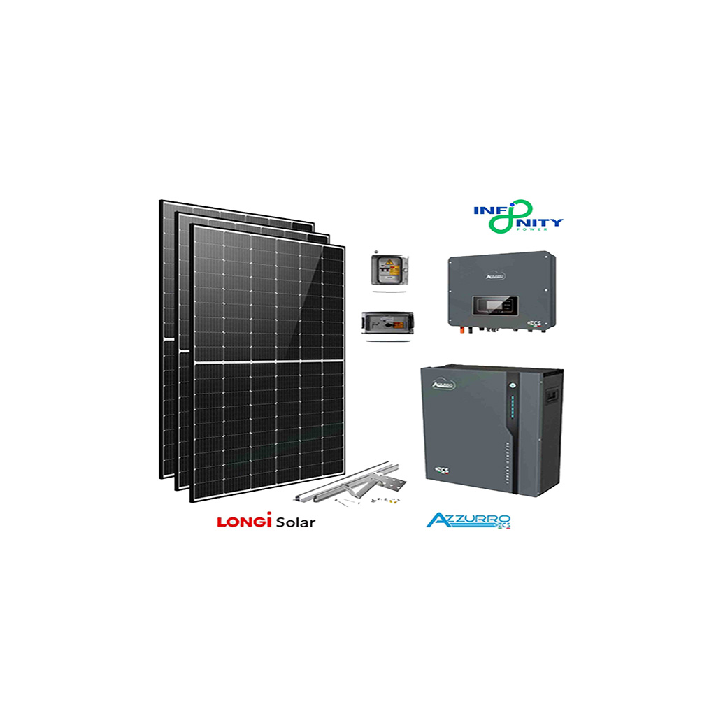 Kit fotovoltaico 3.2 kw longi solar – zcs con accumulo 5 kwh