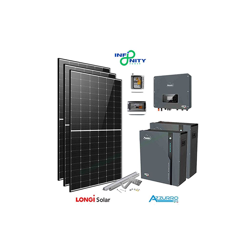 [K6LOZC-10-C] Kit fotovoltaico 6.4 kw longi solar – zcs con accumulo 10 kwh