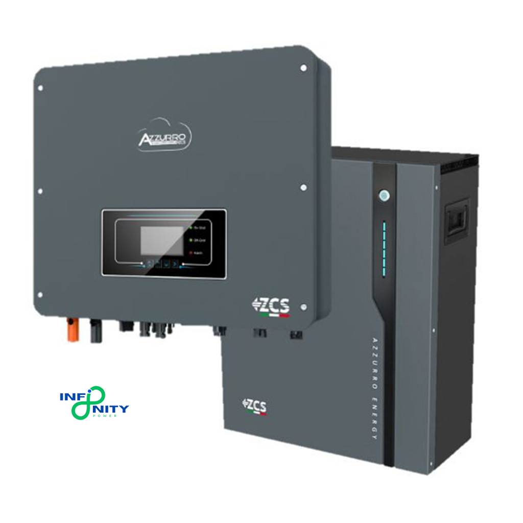 [K6ZC-10] Kit accumulo zcs azzurro – inverter 6 kw e batteria 10 kwh